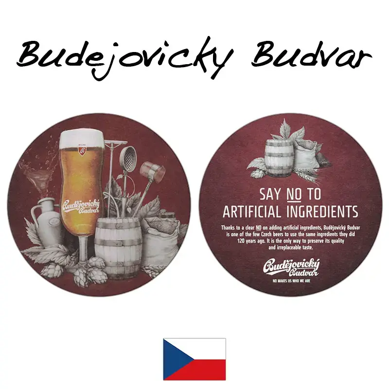 Budejovicky Budweiser Budvar Czech Republic Beer Beermats / Coasters / Beer Mats