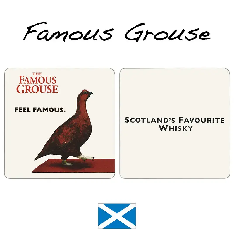 Famous Grouse Scotch Whisky Beermats / Coasters / Beer Mats