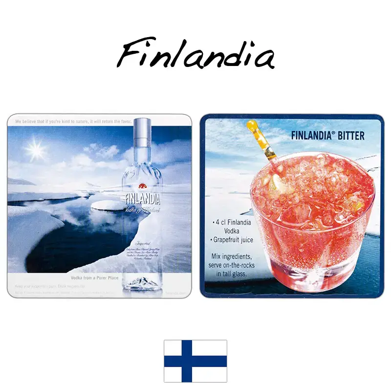 Finlandia Vodka Bitter 2006 Limited Edition Beermats / Coasters / Beer Mats