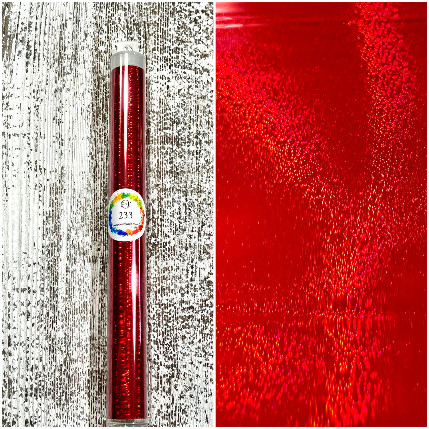 Wide foil sheet # 233 Red