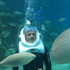 Sea Trek Tenerife árak és víz alatti séta búvárvizsga nélkül Costa Adeje közelében