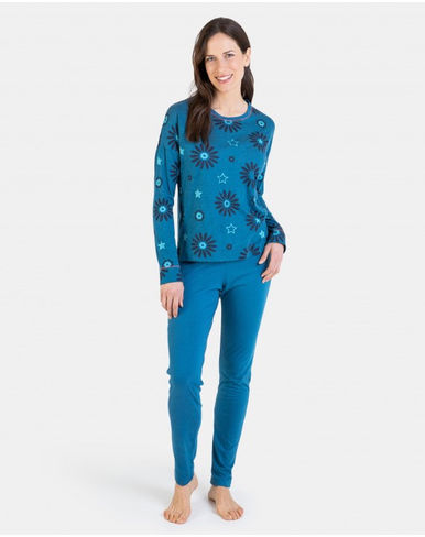 massana, pijama, cotó, modal, suau, entretemps, màniga llarga, pantaló llarg