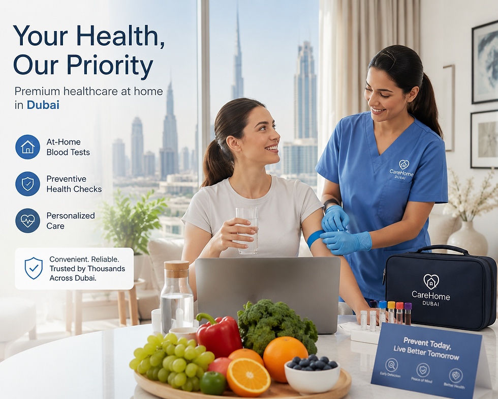 Healthy lifestyle and preventive healthcare concept in Dubai