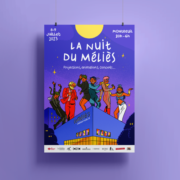 Affiche d'évènement pour le cinéma Le Méliès