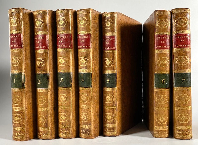 DU MARSAIS (Cesar Chesneau). Œuvres.