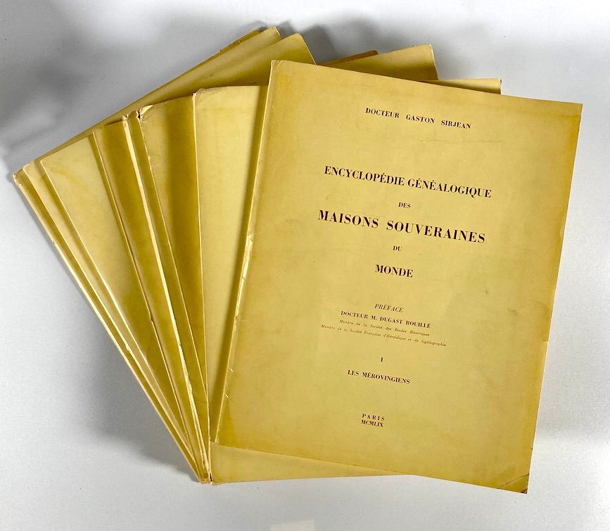 SIRJEAN (Dr Gaston). Encyclopédie généalogique des maisons souveraines du monde.