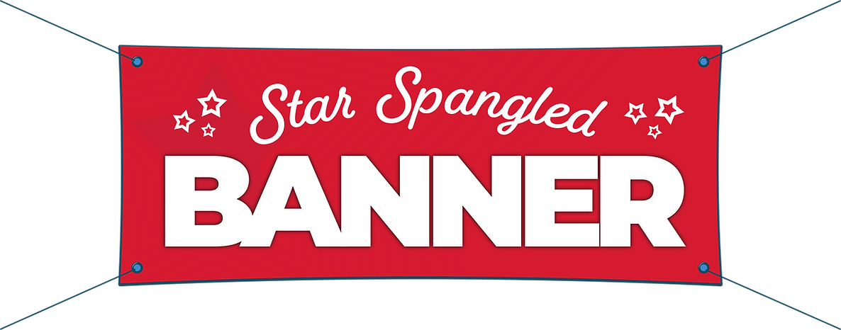 Real Graphics Star Spangled banner sale graphic