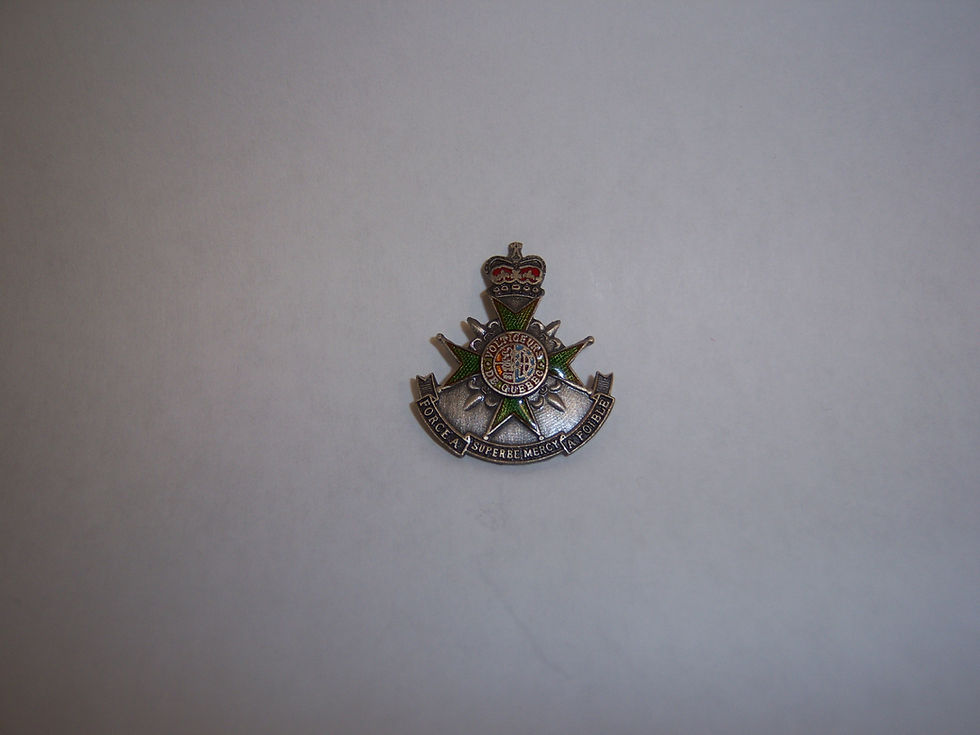 Insigne de boucle de ceinture régimentaire.