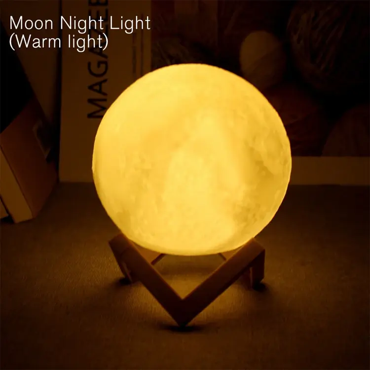 Thumbnail: Book Light LED Moon Light Galaxy Light, Moon Night Light, Girl, Boy, Child