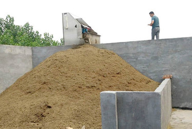 cow dung manure dewatering machine apply