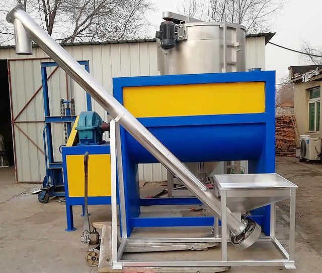 Stainless steel inclined auger screw conveyor details
