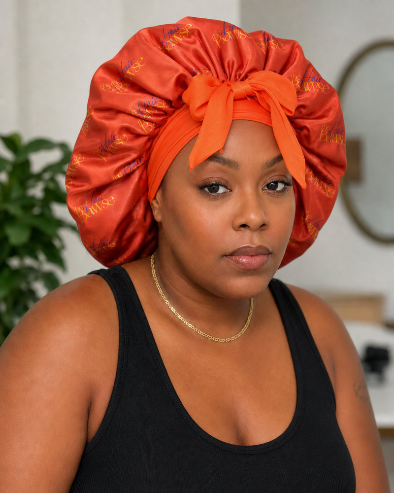 Satin XL Tie Bonnet