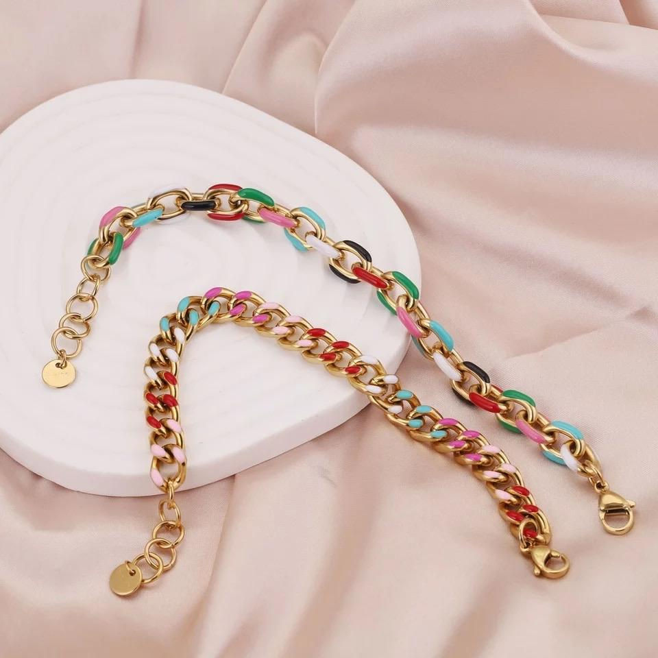 Miniatura: Pulseras Eslabon de colores