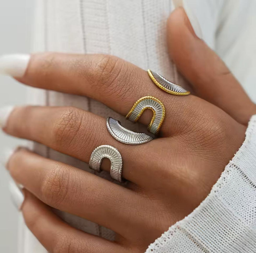 Miniatura: Anillo geometrico