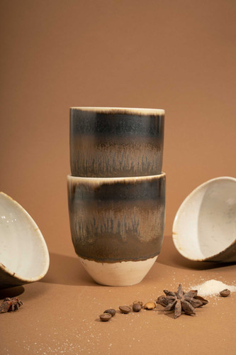 Tasse haute métallisée
