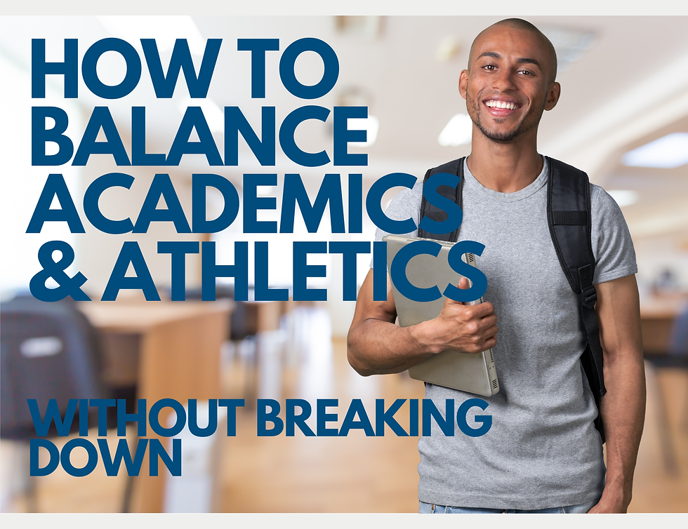 How to Balance Academics and Athletics Without Breaking Down
