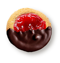 pepa semi bañada en chocolate