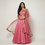 Thumbnail: Pink embroidered tulle gown