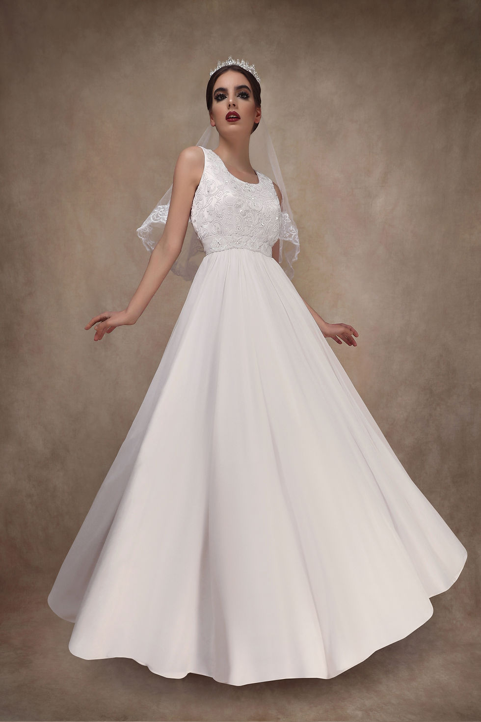 Thumbnail: Beaded Chiffon Gown