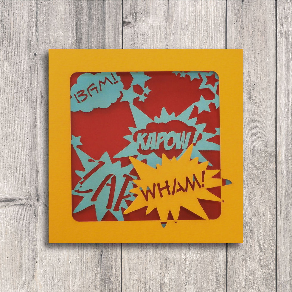 Concertina Cards: Comic Book