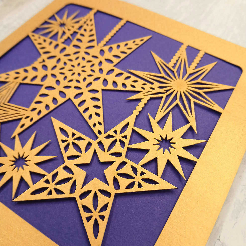 Thumbnail: Star Baubles Card