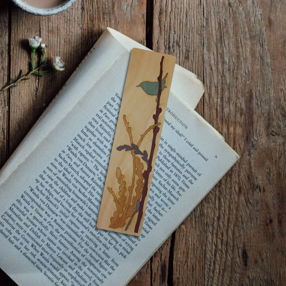 Wren Wooden Bookmark