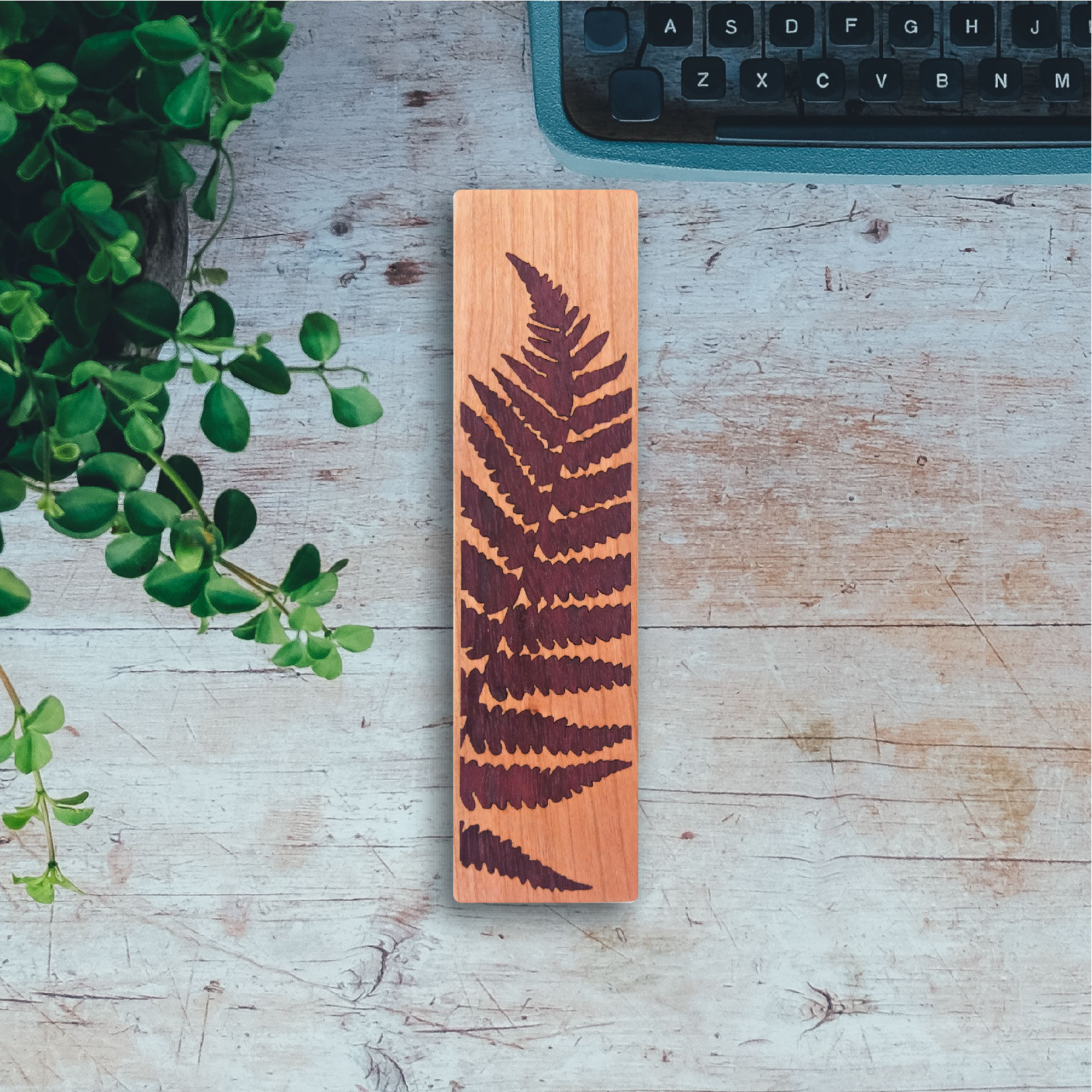 Fern Wooden Bookmark