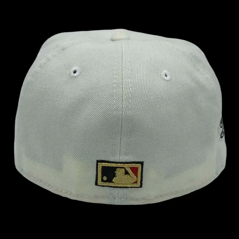 Thumbnail: LA   Dodgers   Palm   Trees   New   Era   59FIFTY   Chrome   Fitted   Hat   Red