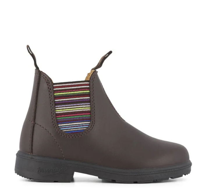 BLUNDSTONE Stiefel - dunkelbraun/gestreift