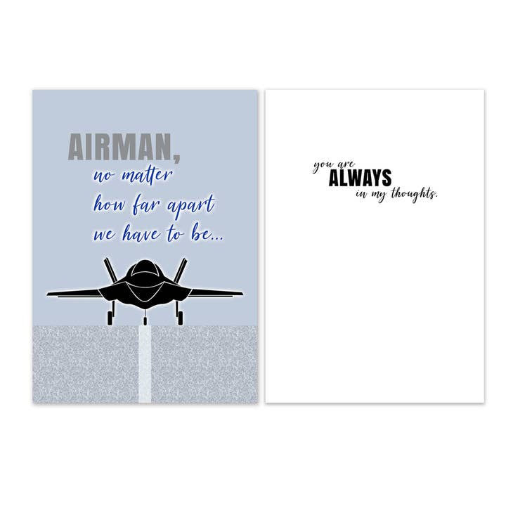 Thumbnail: US Air Force Military Deployment Card - Far Apart Airman