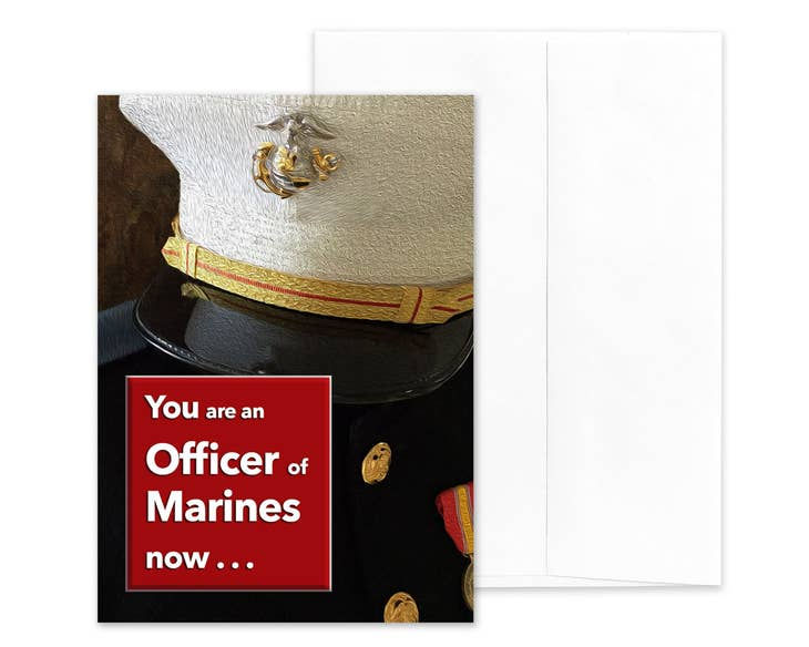 Thumbnail: An Officer Now - USMC Officer Military Graduation Card