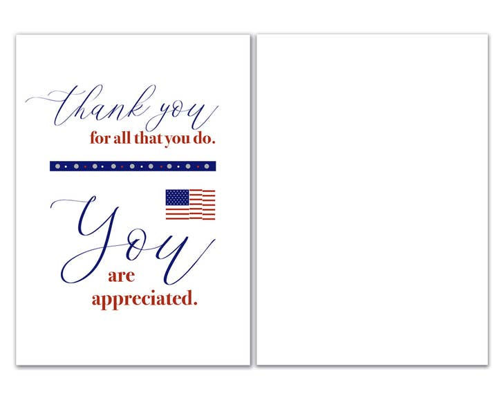 Thumbnail: Military Appreciation Card - Thank You For All That You Do