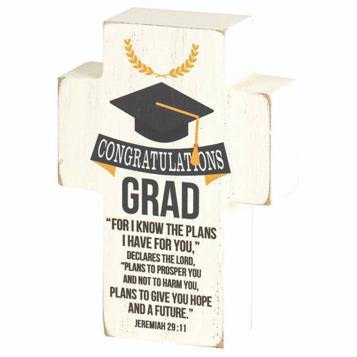 Congratulations Grad Tabletop Plock Cross