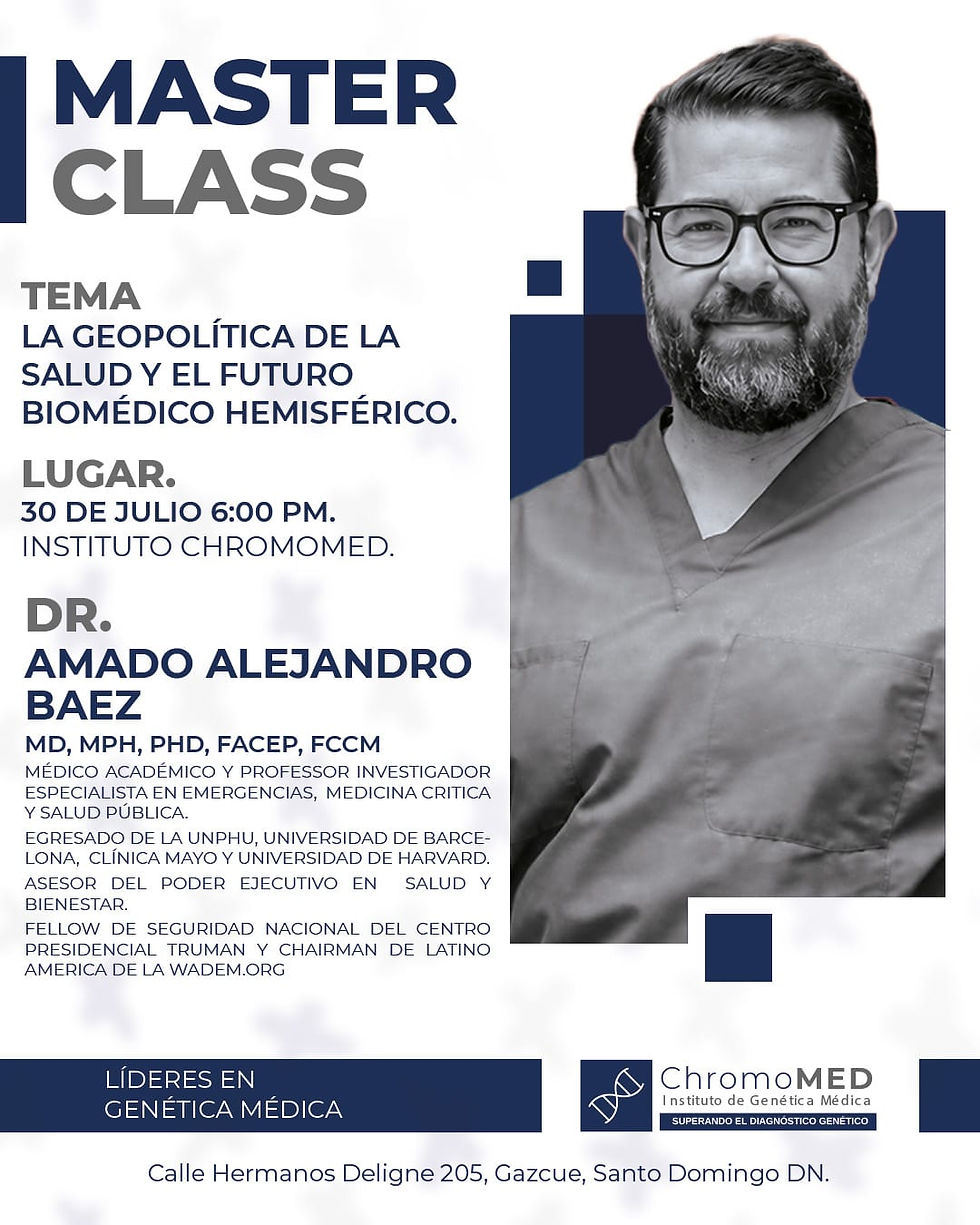 MASTER CLASS | Geopolítica de la Salud y Futuro Biomédico