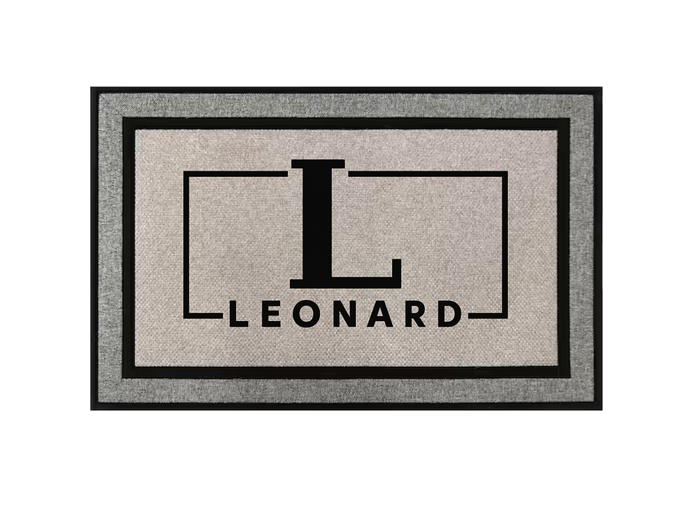 Thumbnail: MultiOption Monogram 18 in. x 30 in. Rubber Non-Slip Indoor Outdoor Doormat