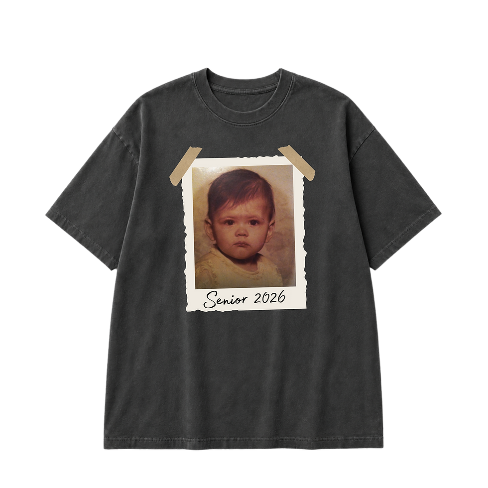 Thumbnail: Senior 2026 Custom Baby Photo Tee