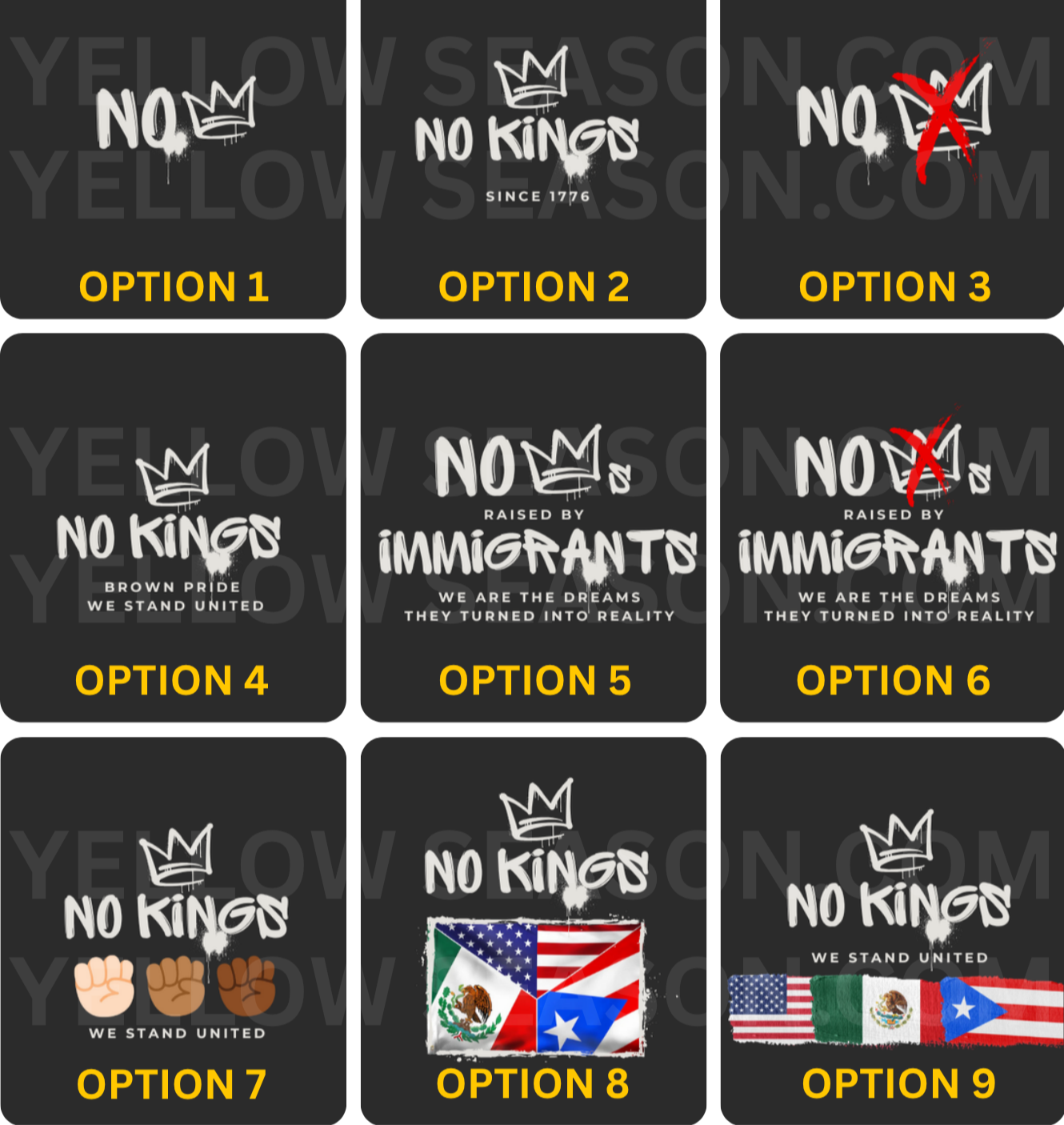 NO KINGS Hoodies and T-Shirts $20 - $35