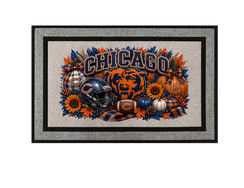 Thumbnail: NFL Fall 18 in. x 30 in. Rubber Non-Slip Indoor Outdoor Door Mat