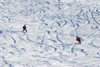 Skiing on hautacam
