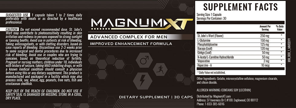 Magnum XT Product Label