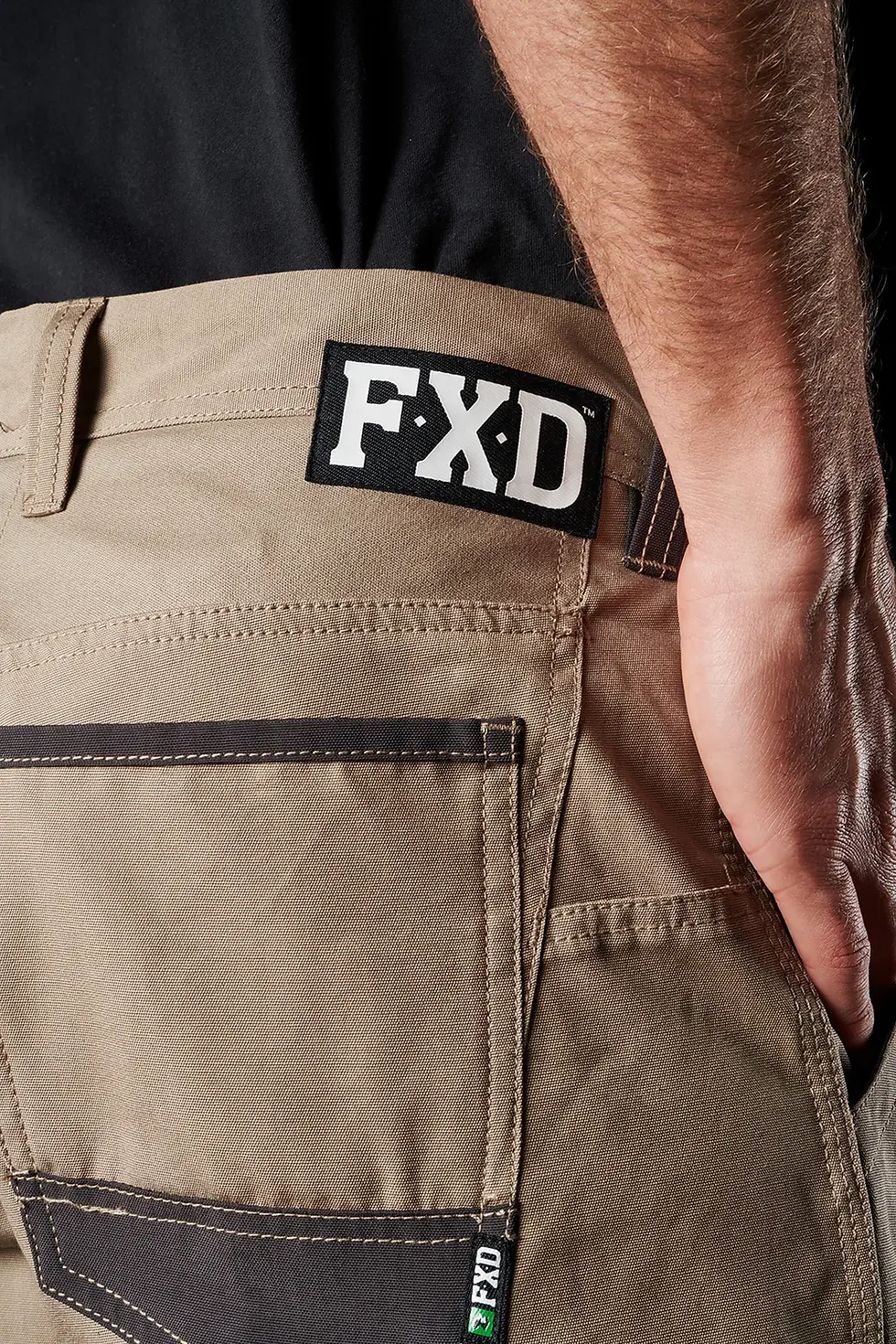 Thumbnail: FXD WP-4 CUFFED STRETCH WORK PANTS KHAKI