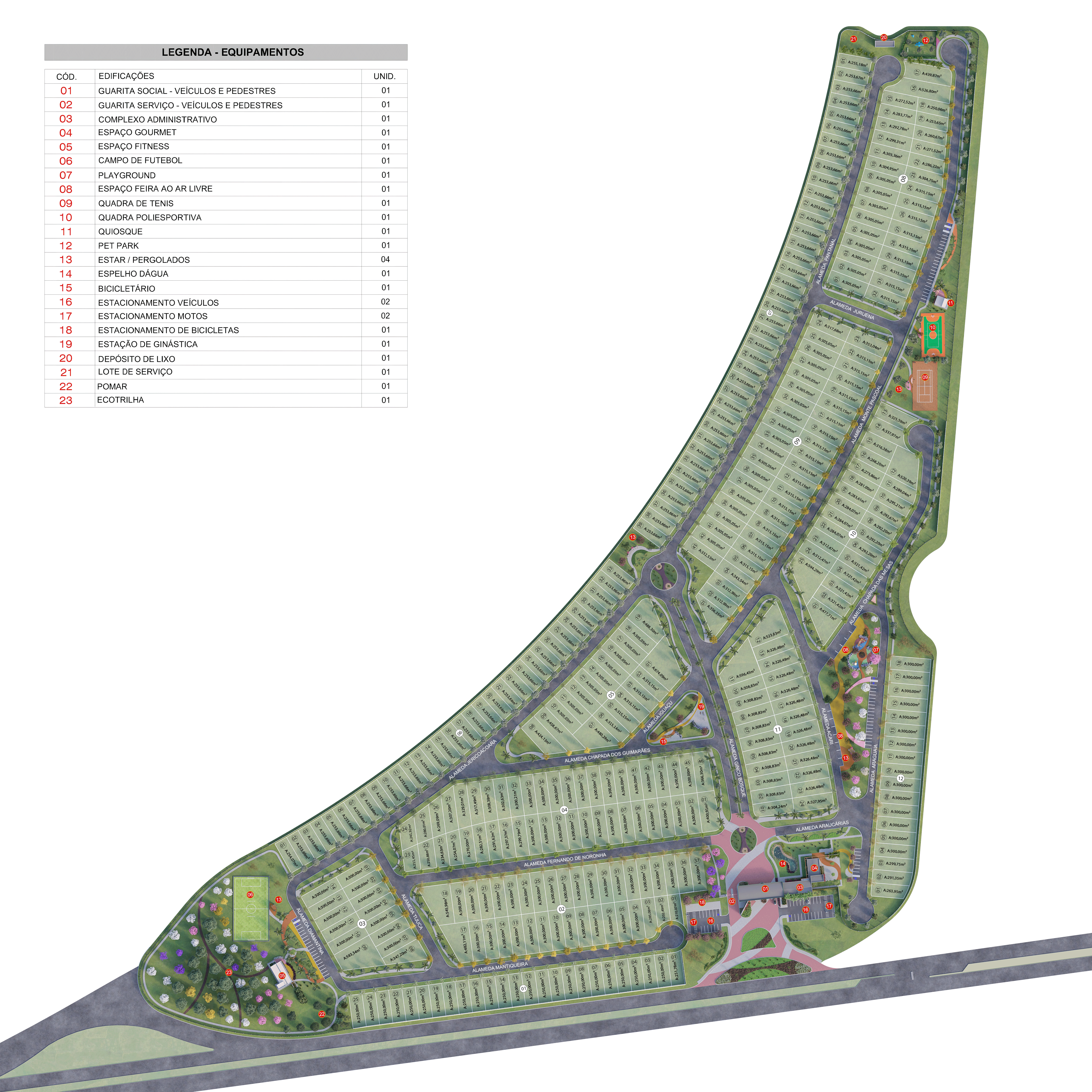 Ginco Bosque · implantação 1