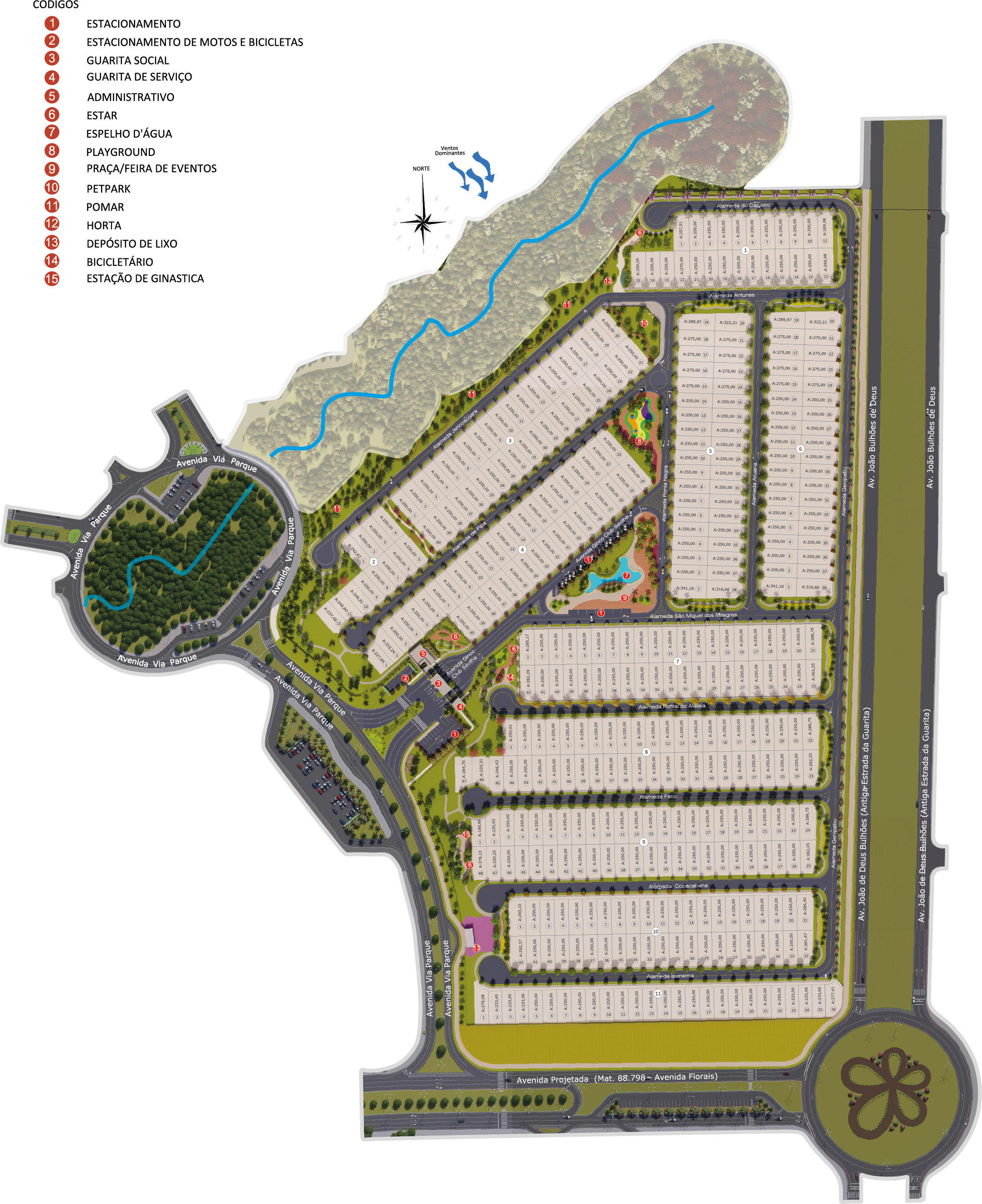 Ginco Florais Sevilha · implantação 1