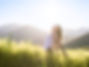 Woman in nature enjoying life