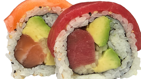 DOUBLE SALMON (OR TUNA) MAKI
