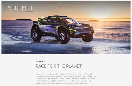 Webtext für Cupra und die Extreme E