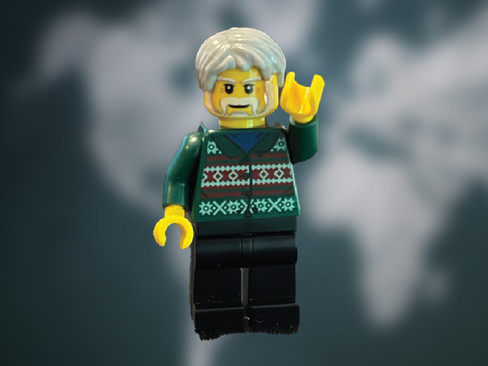 LEGO model of Senior Archaeologist Dr. Mark Donop