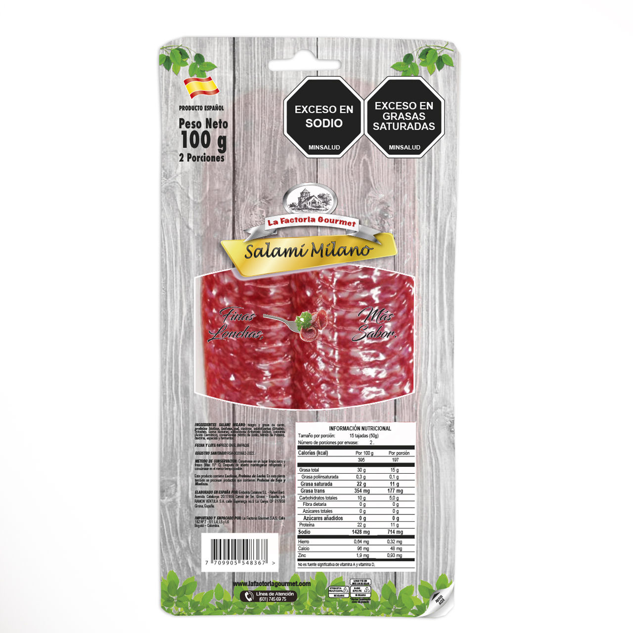 Salami napoli x 100 gr