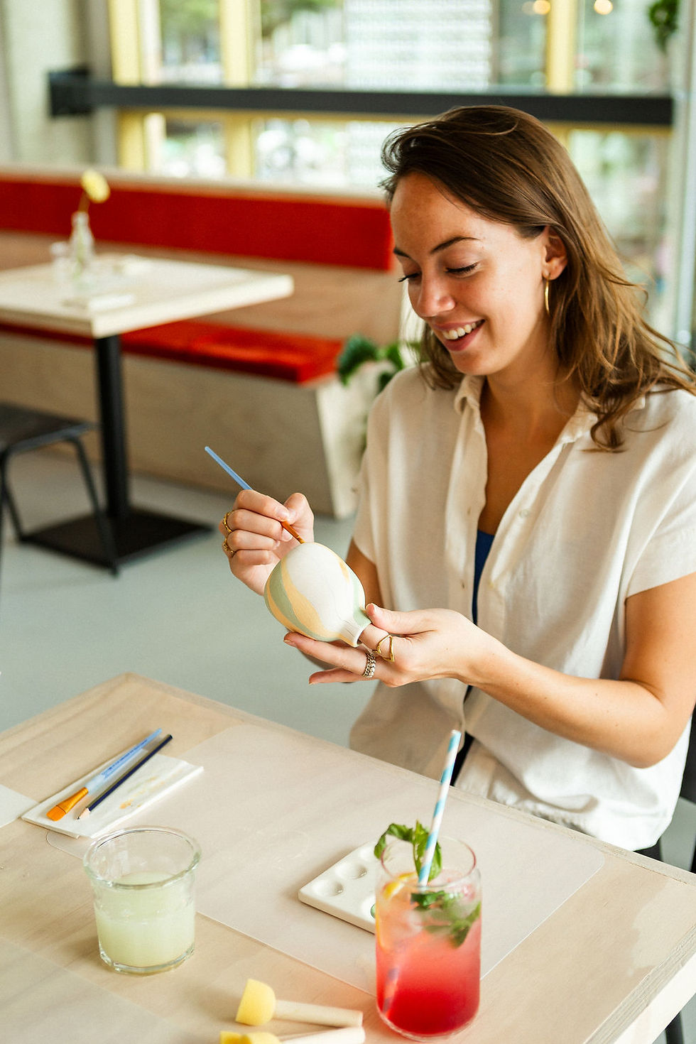 ceramics and ceramic paint at KERA café 