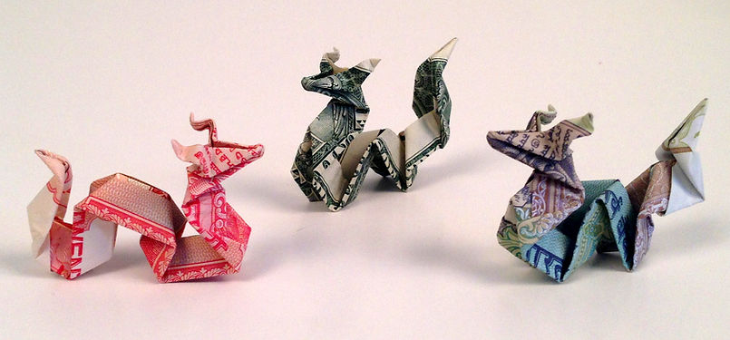 Paper Asian Dragon by Gay Merrill Gross